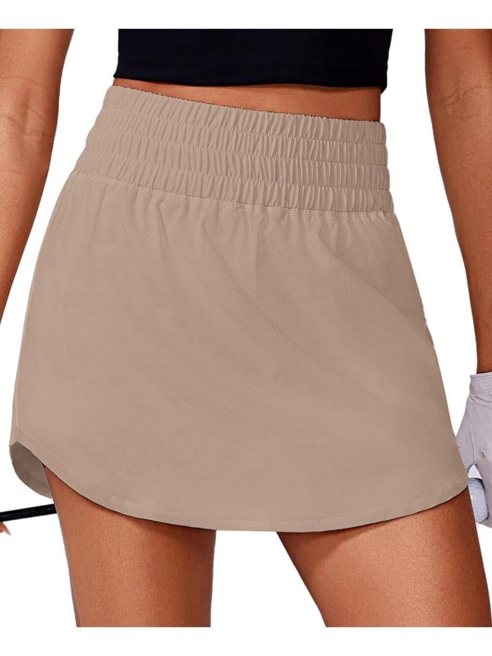 High Waist Golf Skirt for Women, 16" Athletic Skort with 2 Pockets, Stretchy Fit